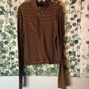 long sleeve striped tee